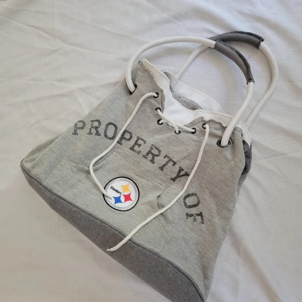 Pittsburgh Steelers Sweatpant Tote Bag - Picture 2 of 10